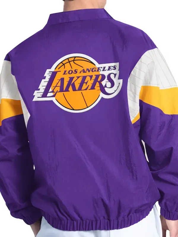 Los Angeles Lakers Yard Line Purple Full-Zip Jacket