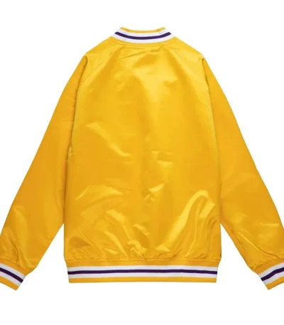 Los Angeles Lakers Yellow Lightweight Satin Jacket