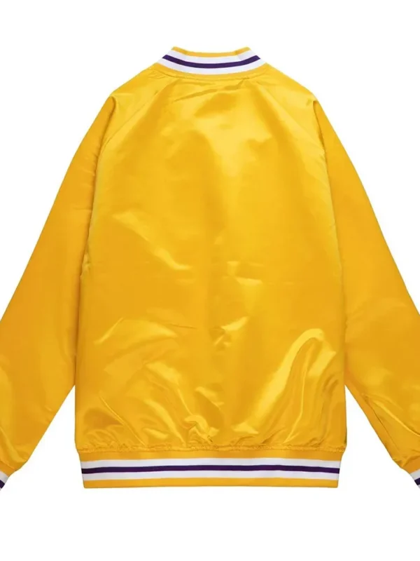 Los Angeles Lakers Yellow Lightweight Satin Jacket