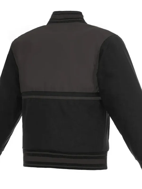 Los Angeles Lakers Youth Black and Charcoal Poly-Twill Jacket