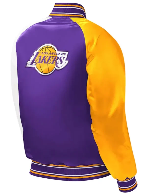 Los Angeles Lakers Youth Purple Varsity Satin Jacket