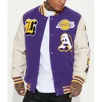 Loyalty Los Angeles Lakers Varsity Purple and White Jacket