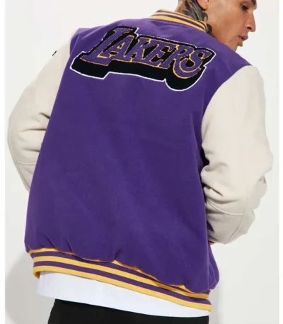 Loyalty Los Angeles Lakers Varsity Purple and White Jacket