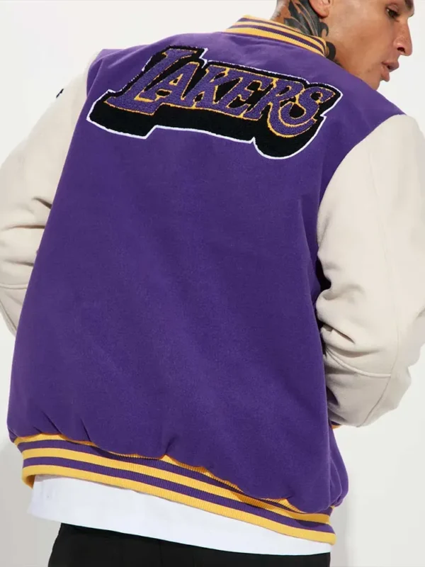 Loyalty Los Angeles Lakers Varsity Purple and White Jacket