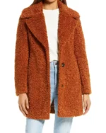 Lucy Romalotti The Young and the Restless Cognac Fur Jacket