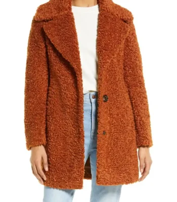 Lucy Romalotti The Young and the Restless Cognac Fur Jacket