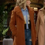 Lucy Romalotti The Young and the Restless Cognac Fur Jacket