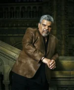 Luis Guzmán Wednesday S02 Brown Leather Blazer