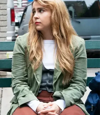 Mae Whitman Up Here Green Cotton Jacket