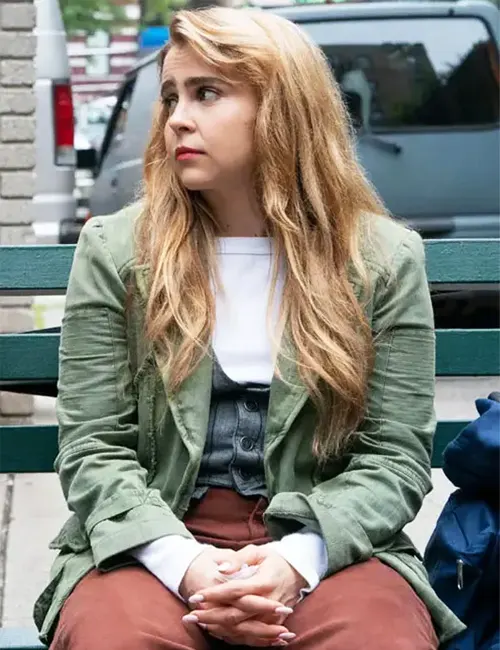 Mae Whitman Up Here Green Cotton Jacket Mae Whitman Up Here Green Cotton Jacket