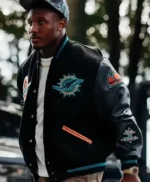 Malik Washington Rivalries Miami Dolphins Varsity Jacket