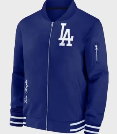 Dave Roberts LA Dodgers Blue Bomber Jacket