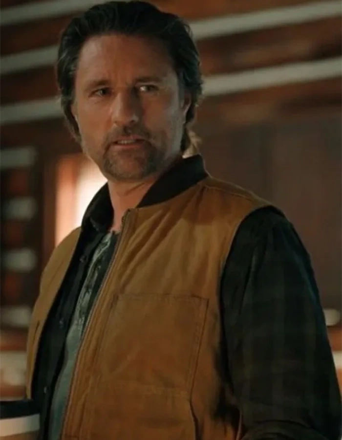 Martin Henderson Virgin River S05 Brown Vest Martin Henderson Virgin River S05 Brown Vest