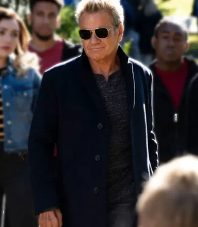 Martin Kove Cobra Kai John Kreese Black Long Coat