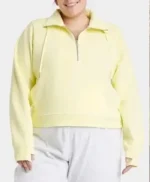 Mary Mouser Cobra Kai S06 Yellow Half-Zip Jacket