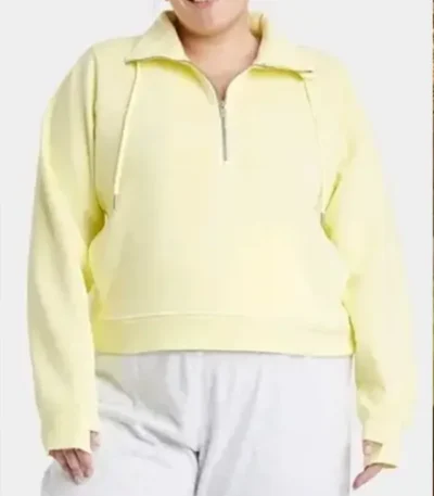 Mary Mouser Cobra Kai S06 Yellow Half-Zip Jacket