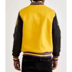 Mash Up Los Angeles Lakers Varsity Yellow and Black Jacket