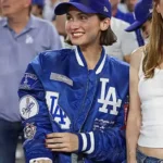 Maude Apatow LA Dodgers Blue Jacket