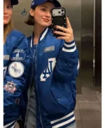 Maude Apatow LA Dodgers Blue Jacket