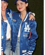 Maude Apatow LA Dodgers Blue Jacket