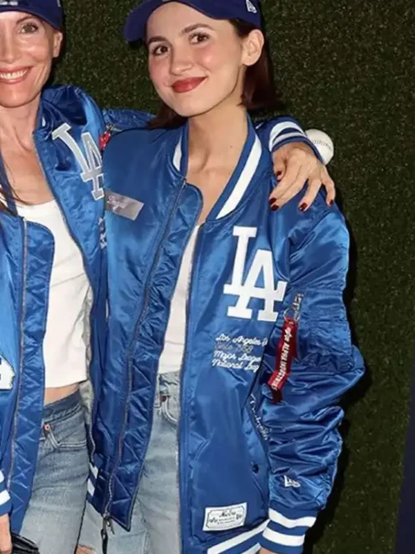 Maude Apatow LA Dodgers Blue Jacket