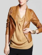 Melinda Monroe Virgin River Season 2 Brown Leather Jacket