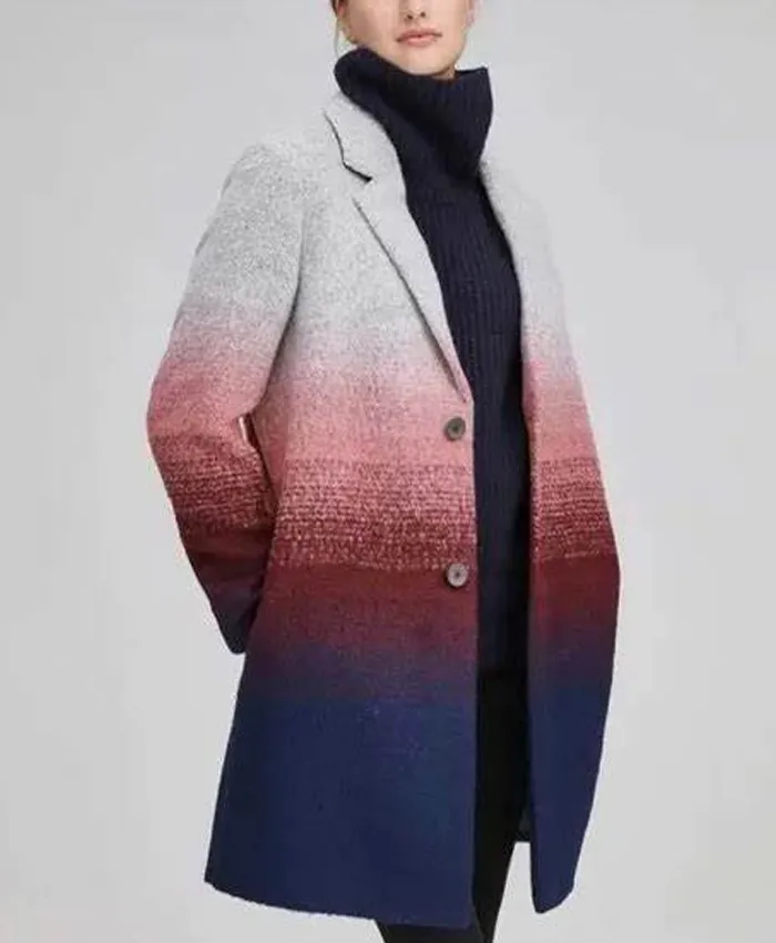 Melissa Ordway The Young and The Restless Belair Dip Dye Coat Melissa Ordway The Young and The Restless Belair Dip Dye Coat