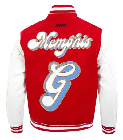 Memphis Grizzlies 2024/25 City Edition Chenille Red Varsity Jacket
