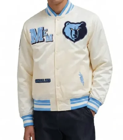 Memphis Grizzlies Best of Rib Satin Jacket