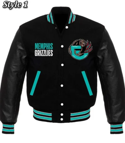 Memphis Grizzlies Black Varsity Jacket