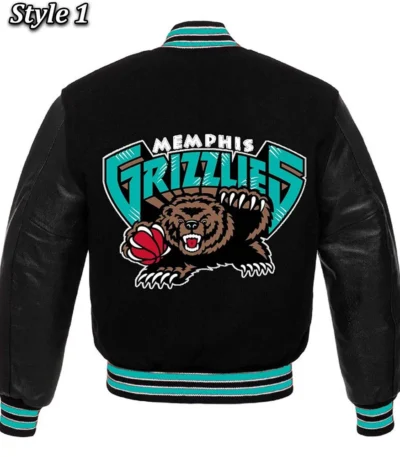 Memphis Grizzlies Black Varsity Jacket