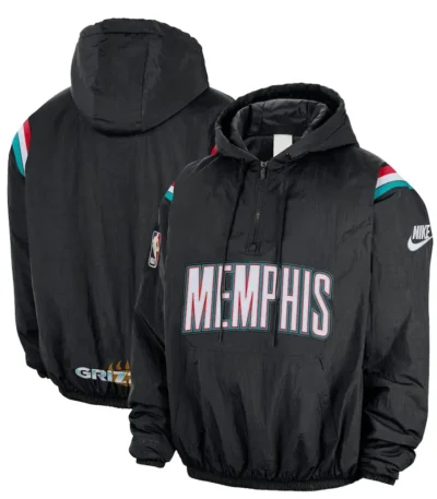 Memphis Grizzlies Nike Half-Zip Hooded Jacket
