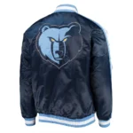 Memphis Grizzlies The Offensive Varsity Navy Satin Jacket