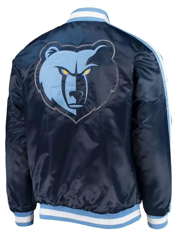 Memphis Grizzlies The Offensive Varsity Navy Satin Jacket