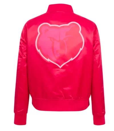Memphis Grizzlies Triple Pink Satin Jacket