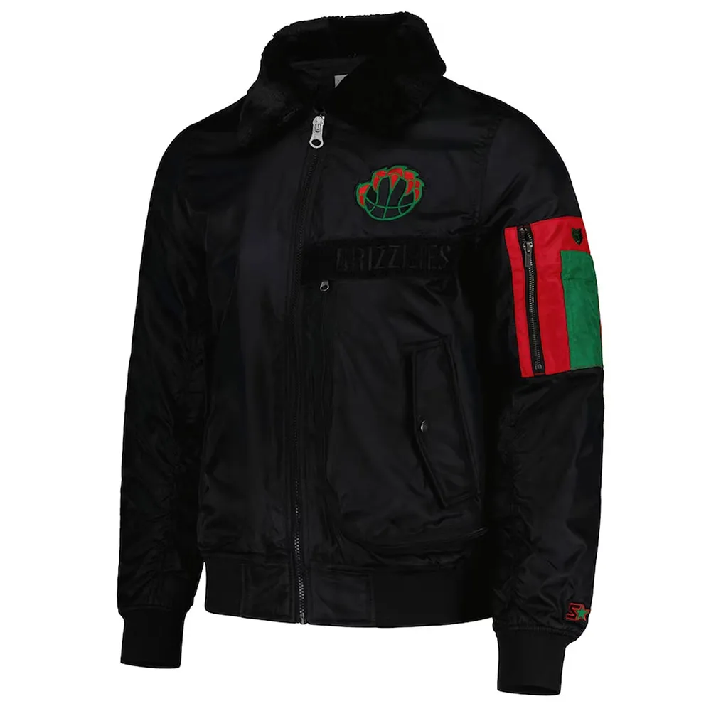 Memphis Grizzlies Ty Mopkins Black Jacket Memphis Grizzlies Ty Mopkins Black Jacket