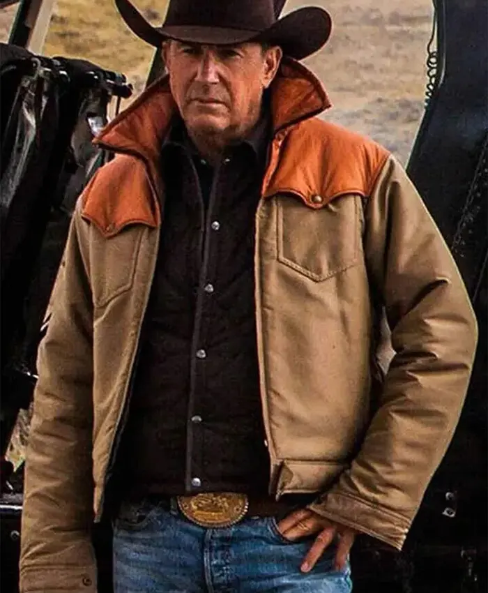 Men Yellowstone S03 Ep08 John Dutton Brown Leather Jacket Men Yellowstone S03 Ep08 John Dutton Brown Leather Jacket