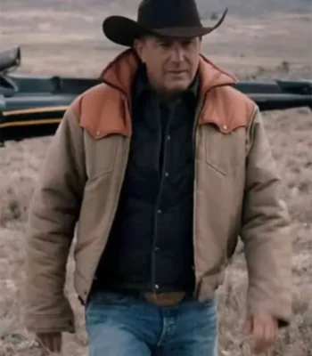 Men Yellowstone S03 Ep08 John Dutton Brown Leather Jacket