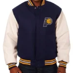 Men’s Indiana Pacers Navy and White Varsity Jacket