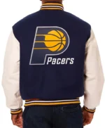 Men’s Indiana Pacers Navy and White Varsity Jacket