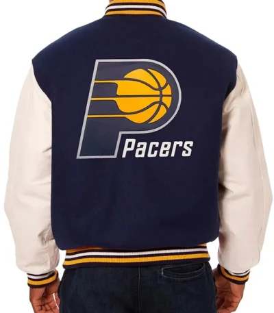 Men’s Indiana Pacers Navy and White Varsity Jacket
