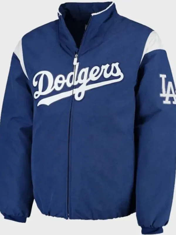 Los Angeles Dodgers Blue Bomber Polyester Jacket