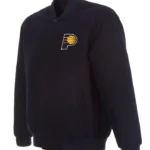 Men’s Varsity Indiana Pacers Navy Blue Wool Jacket