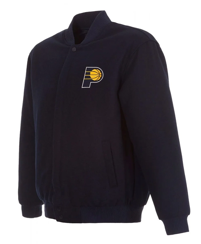 Men’s Varsity Indiana Pacers Navy Blue Wool Jacket Men’s Varsity Indiana Pacers Navy Blue Wool Jacket