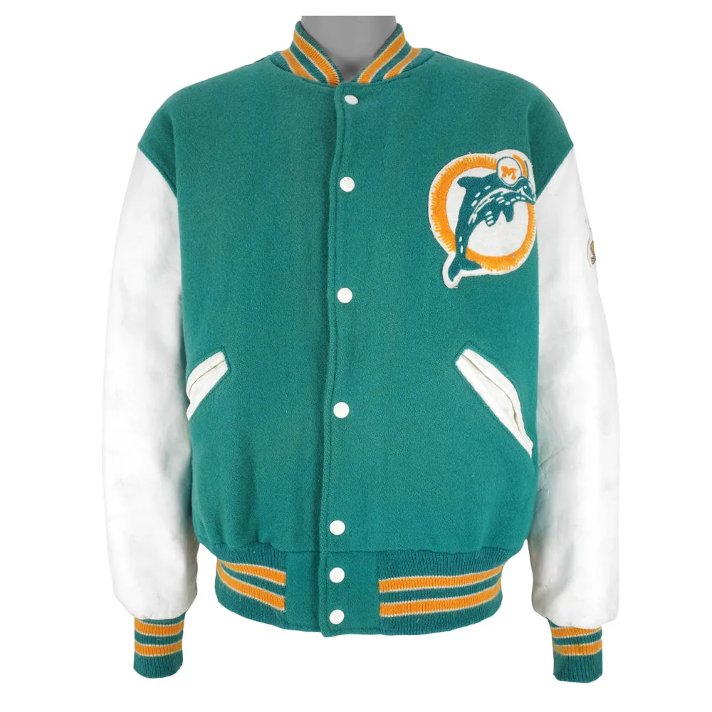 Miami Dolphins 1980s Varsity Jacket Miami Dolphins 1980s Varsity Jacket