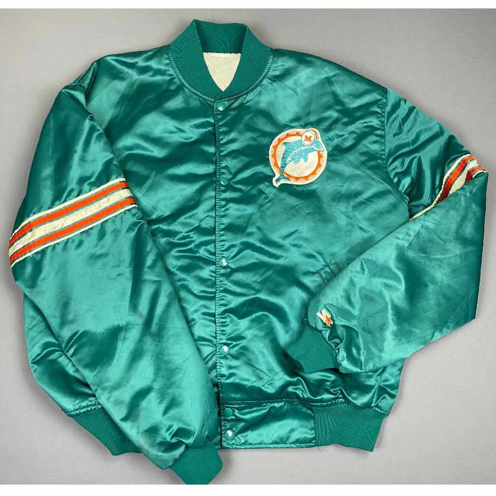 Miami Dolphins 80s Green Jacket Miami Dolphins 80s Green Jacket