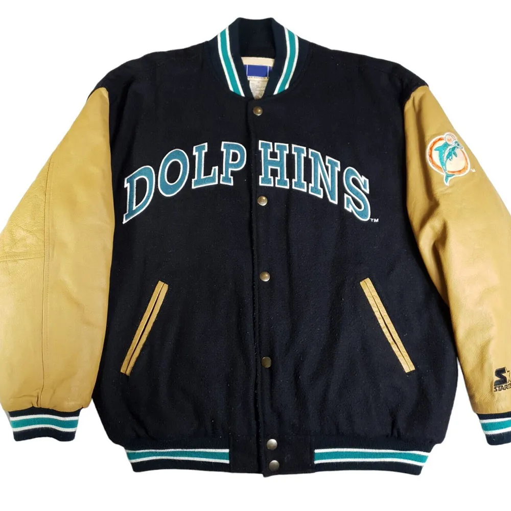Miami Dolphins 90s Varsity Jacket Miami Dolphins 90s Varsity Jacket