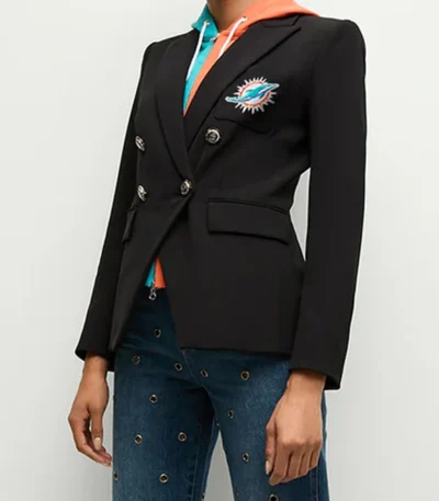 Miami Dolphins Black Blazer