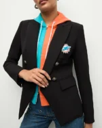 Miami Dolphins Black Blazer