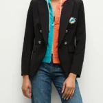 Miami Dolphins Black Blazer